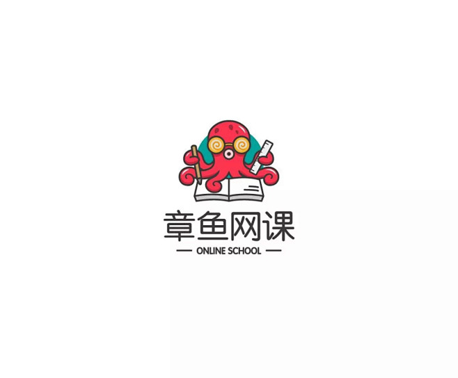 学LOGO｜408：动物主题-章鱼｜明日...