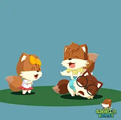【三只松鼠】松鼠小美 松鼠小酷 松鼠小贱——三只松鼠 松鼠萌工场 插画 壁纸 美图 动漫 唯美