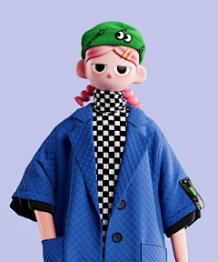粥粥的摸鱼日常采集到c4d-IP形象