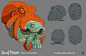Deep Sea Skull Concept, Derrick Fields : Sea of Thieves fan concept art