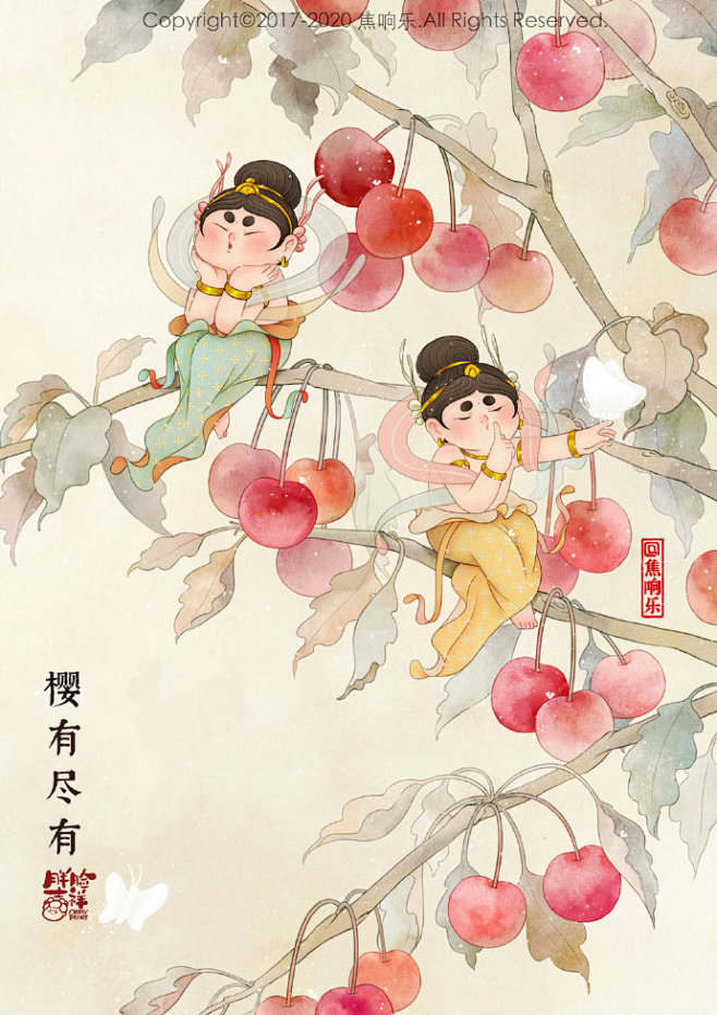 《飞天赐福》插图设计
作者：焦响乐_ ​...