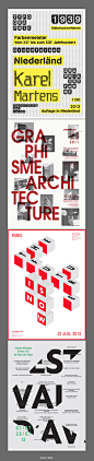 #每日一套４Posters#以《字体》为主风格的海报设计系列拾!