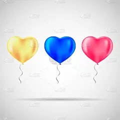 情人节庆祝快乐。用于活动设计的霜冻气球。生日、周年、庆典的派对装饰。气球是心形的。