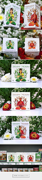 Namastea Indian Tea packaging designed by 360 creative agency - http://www.packagingoftheworld.com/2015/09/namastea-indian-tea.html: 