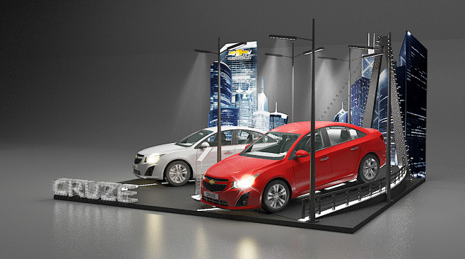 Lauching Cruze booth...