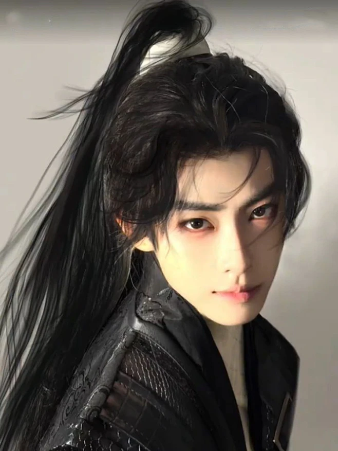 古风假发男长发国风少年新中式高马尾古装汉服cos仙侠造型全头套-淘宝网-花瓣网