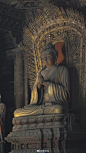 【善化寺彩塑】
第100条微博，翻了一下硬盘，选了大同善化寺正殿内的这一组泥塑。

据说为金代原作。造像主题为五方佛及二十四诸天。 ​​​​