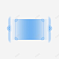 蓝色炫酷边框 免抠png 设计图片 免费下载 页面网页 平面电商 创意素材