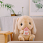 长耳朵垂耳兔超大兔子毛绒玩具公仔网红玩偶布娃娃抱枕粉色公主兔-tmall.com天猫