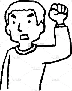 高雅,单色调,表现消极,男人,男孩,可爱的,生气,办公室职员,问候,设计