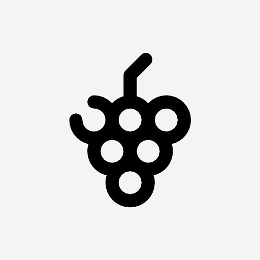 葡萄水果紫色图标_88ICON http...
