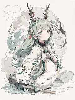 古风小仙女你们喜爱的小鹿仙第二辑