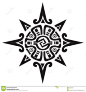 Mayan Or Incan Symbol Of A Sun Or Star Stock Vector - Illustration of summer, sunshine: 18353846