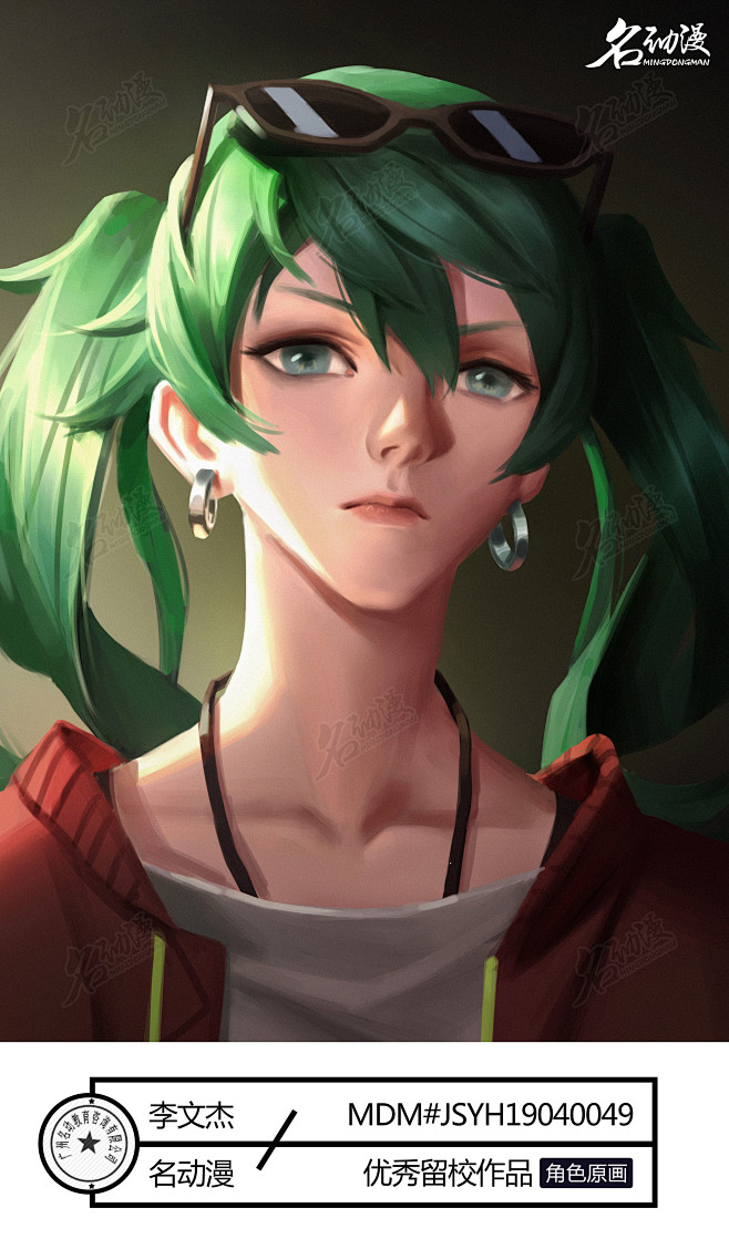 初音未来|同人|初音未来|女孩|半身像-...