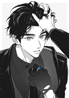 又双叒叕左采集到线稿-线-漫画-黑白