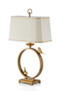 American Chinese example room sitting room bedroom study desk lamp【最灯饰】美式中式铜金色小鸟新品装饰创意样板房客厅卧室书房台灯
