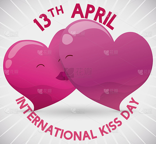 这对温柔的情侣亲吻庆祝国际接吻日