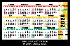 周末活动,2020,矢量,日历,数字2,开端,英文字母x,比例,口袋,商务