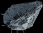 Consolidator-class Corps Assault Ship, Ansel Hsiao : Project from last year. Idea for an assault ship, inspired by the Acclamator, but bigger. The Chi was designed to fit in the long apertures.