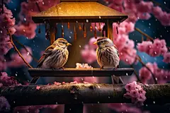 新年花朵壁纸元素图片素材