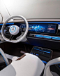 Mercedes Generation EQ Concept 2016 Paris MotorShow Cluster & Central Display Design                                                                                                                                                                       