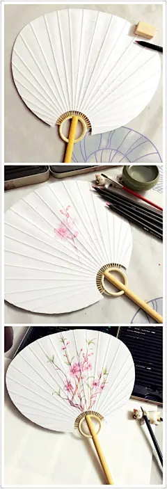 立春之日，画一把桃花扇，等春来。