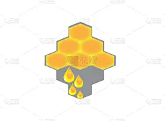 水滴,品牌名称,蜂箱,蜂蜜,纯洁,分离着色,可爱的,创造力,黄色,设计
