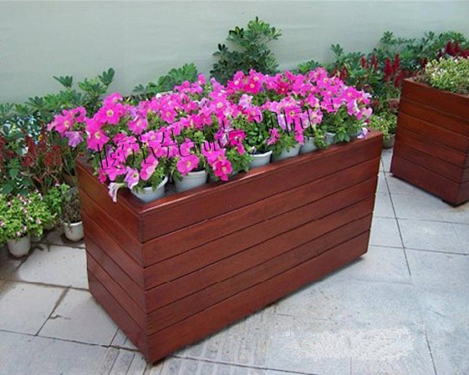 户外碳化木花盆 塑木花槽 庭院花架 花池 花车-淘宝网花钵,花箱☆;同