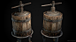 Wine Barrel, Eric J Fitch : Winepress Barrel.