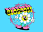 This contains an image of: Blossom T-shirt design