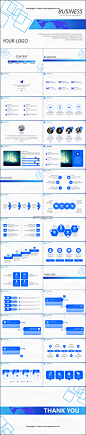 【高大上】经典商务蓝企业定制级模板PPT模板 #排版# #色彩#