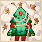 Christmas ILLUSTRATION  Fashion  Character design  3D blender Clothing fashion design Digital Art  Drawing 