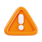 Warning 3D Icon