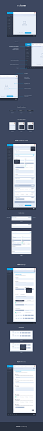 MyForm UX/UI : Form generator webapp UX/UI design.