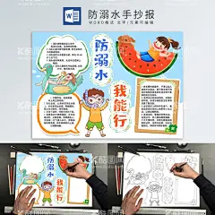 防溺水手抄报  - 源文件下载【酷图网】防溺水手抄报,暑期防溺水,防溺水小报,防溺水,夏季防溺水,防溺水小知识,防溺水小常识,防溺水重安全,珍爱生命,预防溺水,暑假小报,暑假手抄报,游泳手抄报,游泳小报,游泳安全小报,暑假安全,暑假安全小报,假期安全,假期安全小报,电子小报,电子手抄报,手抄报模板,WORD小报,防溺水宣传,手抄报线稿
