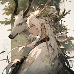 鹿来了！鹿与少年系列头像更新，阴阳师风格