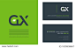 Letters G X, G & X joint logo icon with business card vector template.