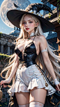 AI绘画 - 魔月女巫-今日头条