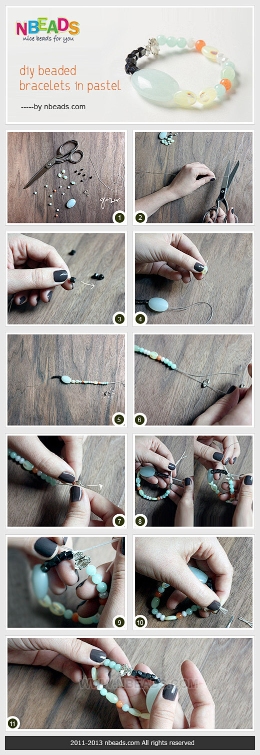 diy beaded bracelets...