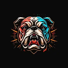 斗牛犬插画矢量图设计素材