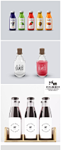 食品饮料牛奶玻璃瓶子罐子包装vi标签设计展示贴图样机模板PS素材-淘宝网