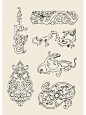 中国纹样.卷草龙纹