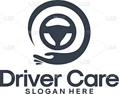 automotive care logo template driver care logo