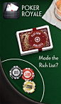 皇家扑克游戏手机界面设计，来源自黄蜂网http://woofeng.cn/mobile/
