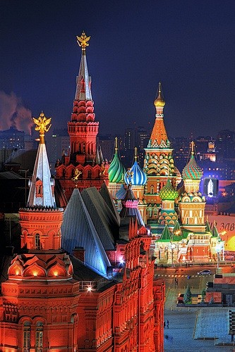 莫斯科红场，很梦幻