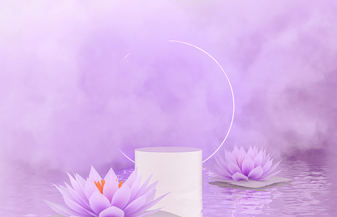 比格素材-超现实高级产品展台背景 (4)