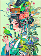 | 国风&国潮插画|汉服|古风