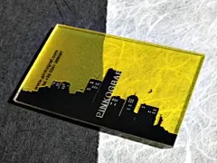 撞色单面透明名片