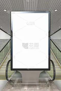 布告栏,空白的,垂直画幅,台阶,留白,无人,绘画插图,走廊,地铁