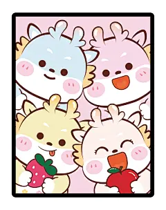 小飞龙画龙卡通可爱插画生肖儿童02 2